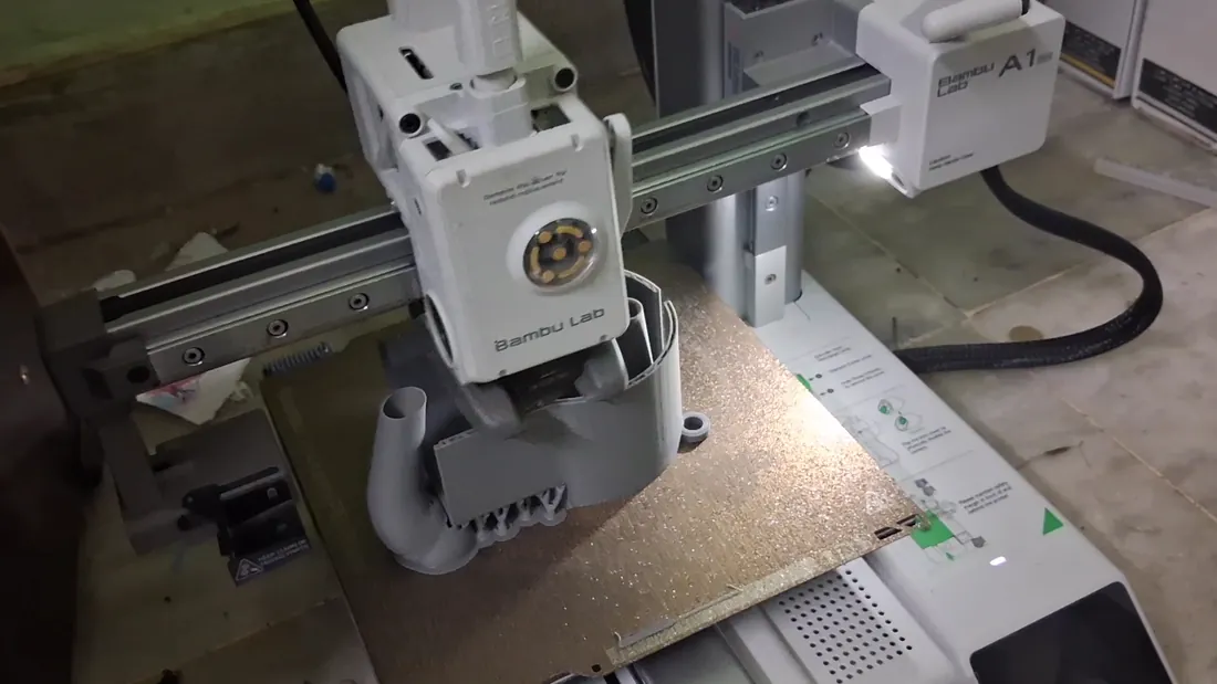FDM 3D printer part-way through a build